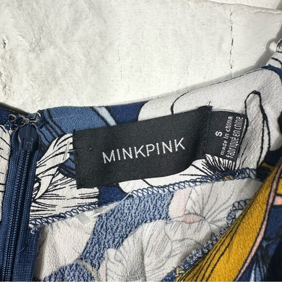 MINKPINK Blue Floral Midi Dress - Picture 5 of 9